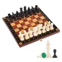 Шахматные фигуры, пластик, король h=7.5 см, пешка h=3.5 см