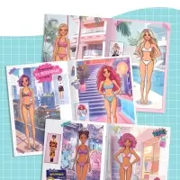 Книга с наклейками &laquo;Гардероб мечты&raquo;, 14 образов, 103 стикеров