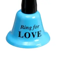 Колокольчик металлический, звонок настольный Ring for a love, 5&times;5&times;12.5 см, МИКС