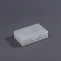 Органайзер для хранения мелочей, с крышкой, двусторонний, 10.2&times;7&times;3.2 см, прозрачный