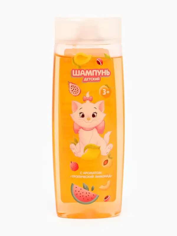 Шампунь для волос детский, 250 мл, аромат тропический лимонад, Кошечка Шампунь для волос детский, 250 мл, аромат тропический лимонад, Кошечка