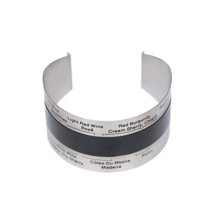 Термометр-браслет для вина, 17&times;3.7 см, нержавеющая сталь