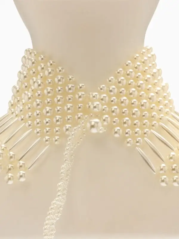 Колье-чокер жемчуг &laquo;Богема&raquo;, d=8, 10, 12, белое