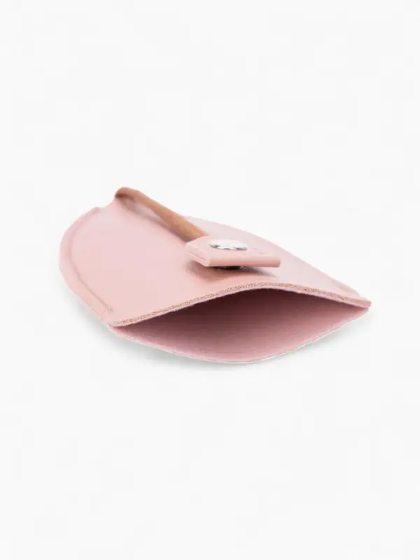 Ключница карманная с кольцом, размер 11.5&times;7.5&times;0.3 см, розовая