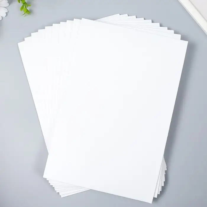 Фоамиран глиттерный Magic 4 Hobby 2 мм, белый, 20×30 см