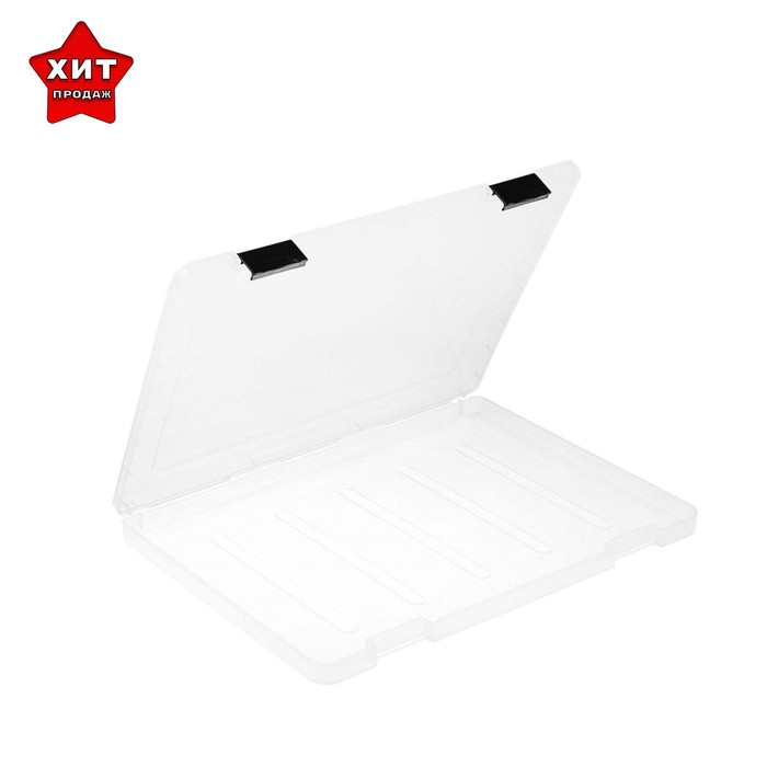 Папка для документов А4, с черными защелками, 230 х 305 х 23 мм, прозрачный корпус Папка для документов А4, с черными защелками, 230 х 305 х 23 мм, прозрачный корпус