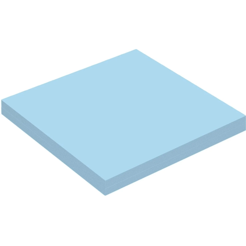 Бумага для заметок с клеевым краем Economy 76x76 мм 100 л пастельный синий