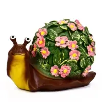 Садовая фигура из полистоуна &laquo;Улитка резная&raquo;, 20&times;11&times;12 см