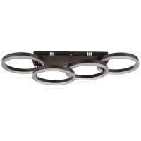 Люстра с ПДУ 1502/4 LED 160Вт 3000-6000К диммер кофе 98х30х17 см BayerLux