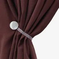 Подхват для штор &laquo;Месяц&raquo;, d=4 см, цвет серебряный/белый