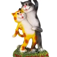 Садовая фигура из полистоуна &laquo;Кошки&raquo;, 18&times;12&times;32 см