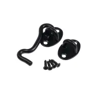 Крючок ветровой LOCKLAND KV001, L=75 мм, нержа, цвет черный, 2 шт