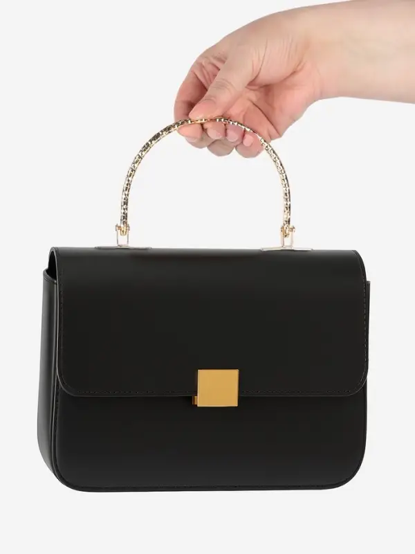 Ручка для сумки &laquo;Рифлёная рамка&raquo;, металлическая, на прокол, 13&times;9 см, цвет золотой