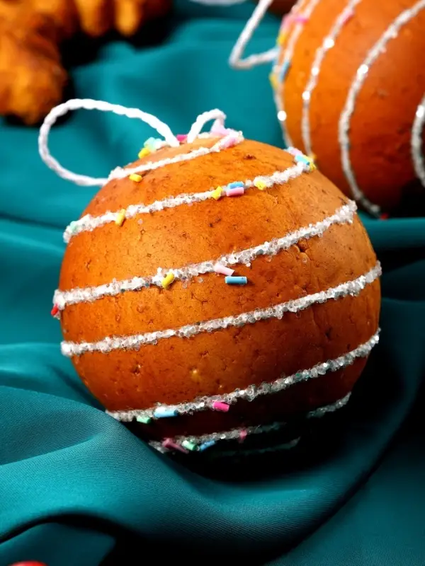 Набор украшений пластик 8 шт "Печенье" d-8 см и 11 см, коричневый