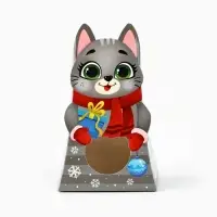 Коробка складная с окном «Котик», 9 х 15.6 х 6 см