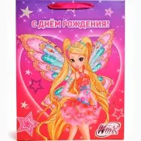 Пакет подарочный детский Winx, L 31&times;40&times;11.5 см