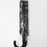 Зонт полуавтоматический &laquo;Мрак&raquo;, эпонж, 3 сложения, 8 спиц, R=47/55 см, d=94 см, чёрный