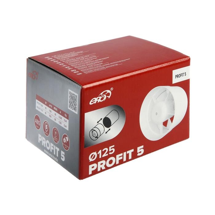 Вентилятор вытяжной ERA PROFIT 5, d=125 мм, 220‒240 В, канальный Вентилятор вытяжной ERA PROFIT 5, d=125 мм, 220‒240 В, канальный