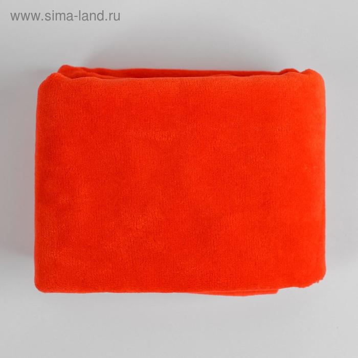 Отрез трикотажный для рукоделия, велюр, цвет красный, 45 × 50 см Отрез трикотажный для рукоделия, велюр, цвет красный, 45 × 50 см