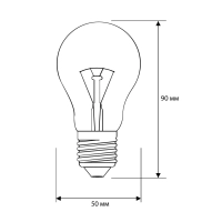 Лампа накаливания Camelion 40/A/CL/E27 40Вт Е27 гр