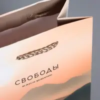 Пакет подарочный "Высота чувств" ламинированый 11,5 х 14,5 х 6,5 см