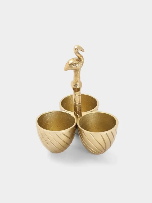 Менажница &laquo;Фламинго&raquo;, 14&times;14&times;21 см, алюминий