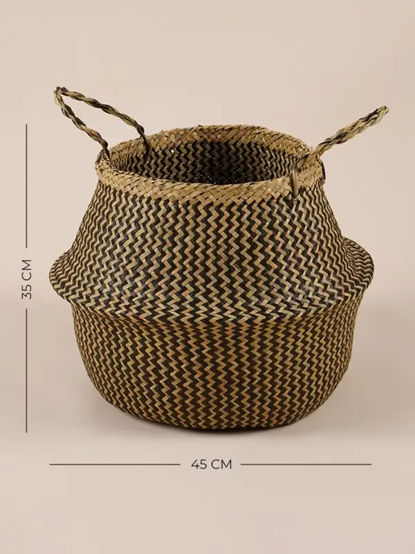 Корзина для белья плетеная круглая SL Home &laquo;Сорренто&raquo;, камыш, 35&times;45 см