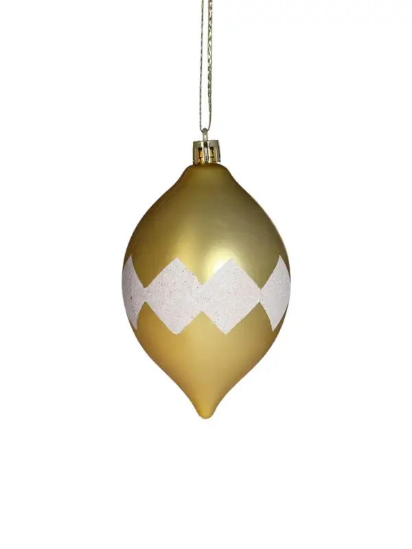 Ёлочные игрушки &laquo;Льдинки&raquo;, новогодние, набор 19 шт., бело-золотой