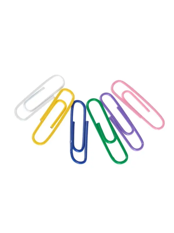 Скрепки канцелярские GLOBUS, 28 мм, 70 шт., цветные, МИКС
