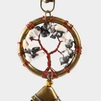 Брелок ловец снов "Великое древо" 19 см, цв. чёрно-белый Брелок ловец снов "Великое древо" 19 см, цв. чёрно-белый