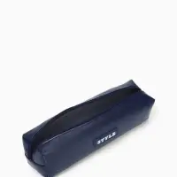 Косметичка-пенал на молнии, длина 20 см, синяя