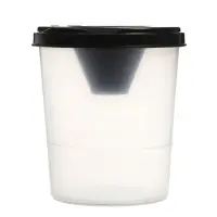 Стакан непроливайка ErichKrause Classic, 200 мл, чёрный