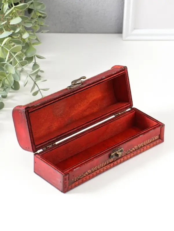 Шкатулка - купюрница дерево &laquo;Цветы&raquo;, для денег, украшений, 6.5&times;20&times;7 см