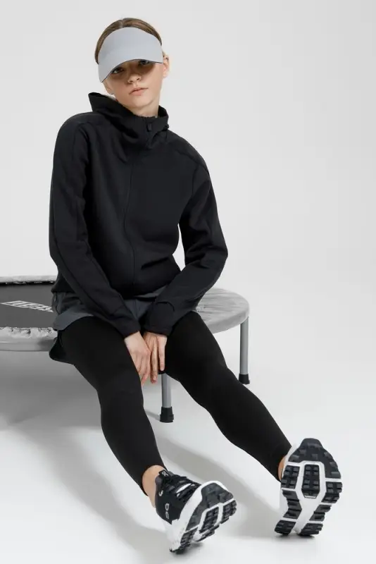 Куртка с капюшоном унисекс Begi, черная, размер S Куртка с капюшоном унисекс Begi, черная, размер S