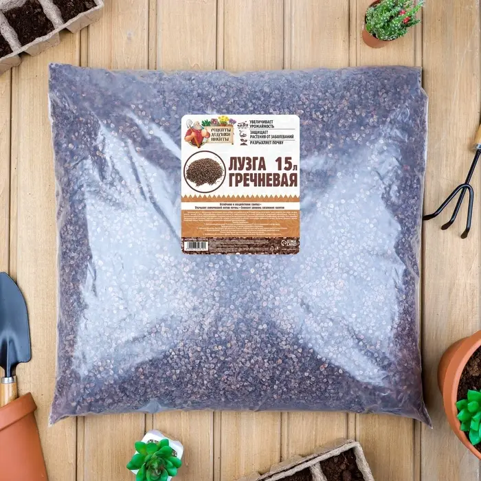 Лузга гречневая &laquo;Рецепты Дедушки Никиты&raquo;, 15 л