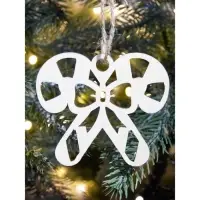 Ёлочные игрушки деревянные в коробке, набор 15 шт.