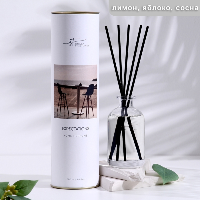 Диффузор ароматический, Диффузор ароматический, "EXPECTATION", лимон, яблоко, сосна 100 мл