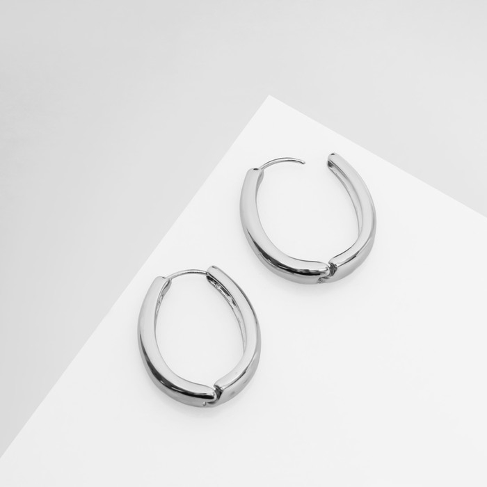 Серьги металл «Богема» вираж, цвет серебро Серьги металл «Богема» вираж, цвет серебро