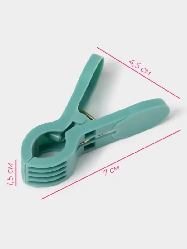 Прищепки для белья Доляна, 24 шт., 7&times;1.5 см, ширина низа 4.5 см