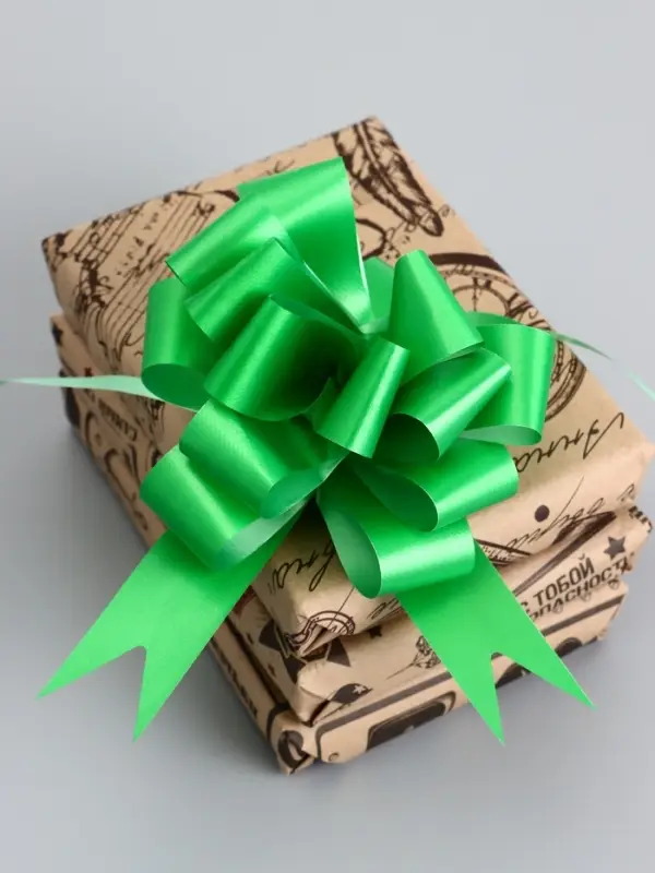 Бант - шар №3 простой зелёный Бант - шар №3 простой зелёный