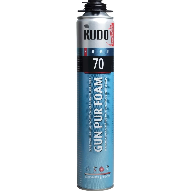 Пена монтажная проф KUDO Home 70, всесезонная, 1000 мл/950 г (229480)