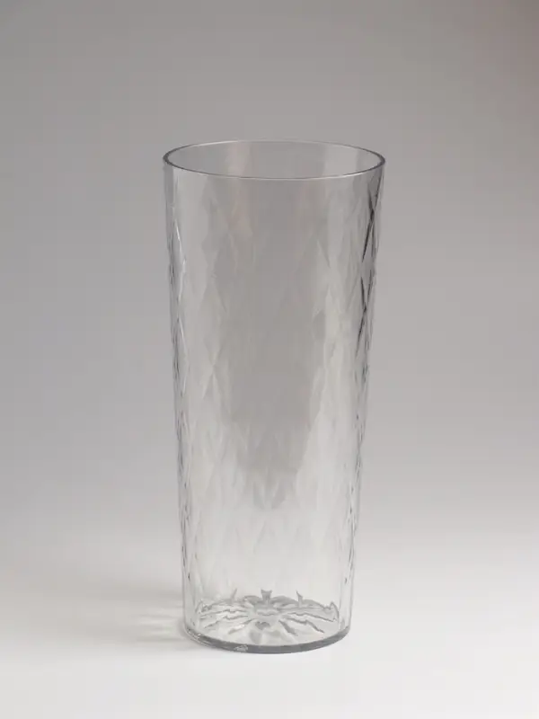 Ваза для цветов &laquo;Венера&raquo;, 25.5&times;11.5 см, диагональ, пластик, прозрачная