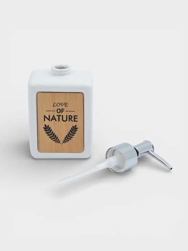 Дозатор для мыла SAVANNA &laquo;Природа&raquo;, 350 мл, белый