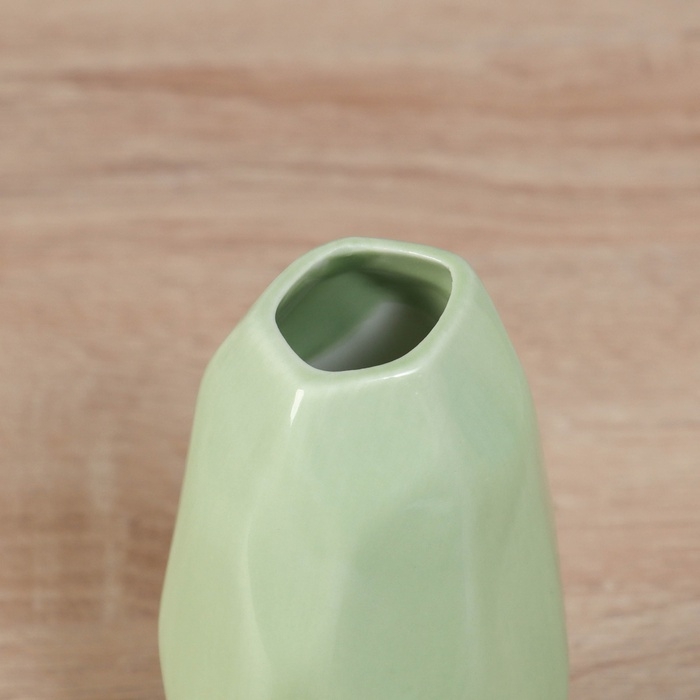 Ваза керамика настольная Ваза керамика настольная "Авиталь галант" 12,5х5 см, зелёный