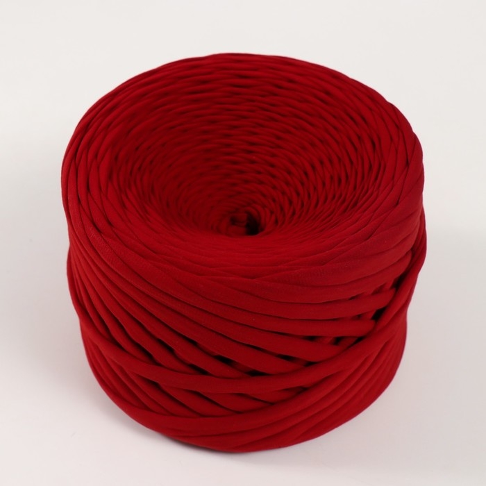 Трикотажная пряжа, ширина 7-9 мм, 100м/295 гр&plusmn;10% (11 - терракот)