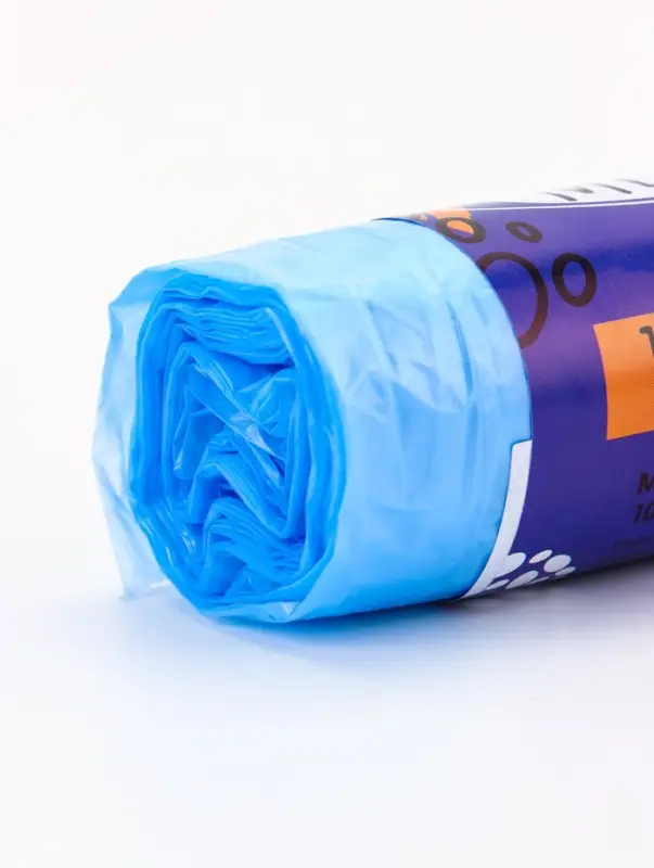 Мешки для мусора 120 л ПНД, толщина 10 мкм, 10 шт. в рулоне, синие