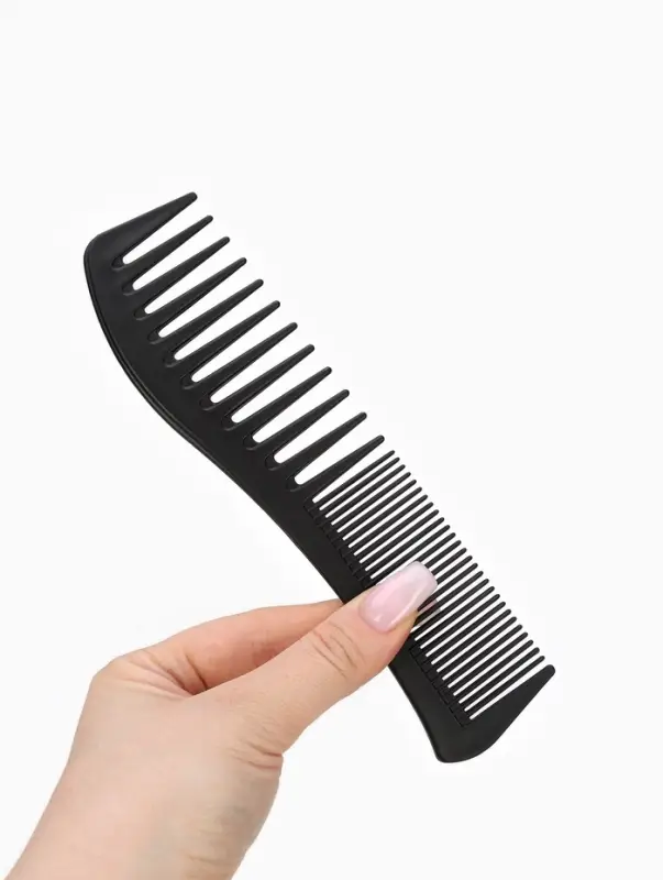 Расчёска комбинированная, 18.7 (&plusmn;1) &times; 5 см, чёрная