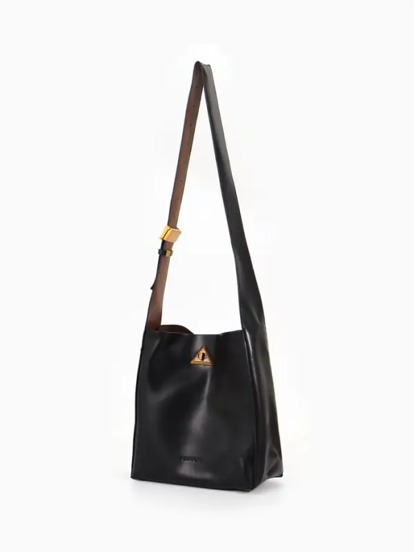 Сумка женская TEXTURA на винтовом замке, 24&times;11&times;24 см, чёрная