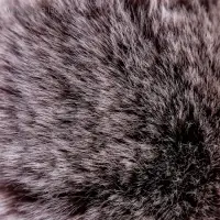 Помпон искусственный мех "Тёмный шоколад с белыми кончиками" d=9 см