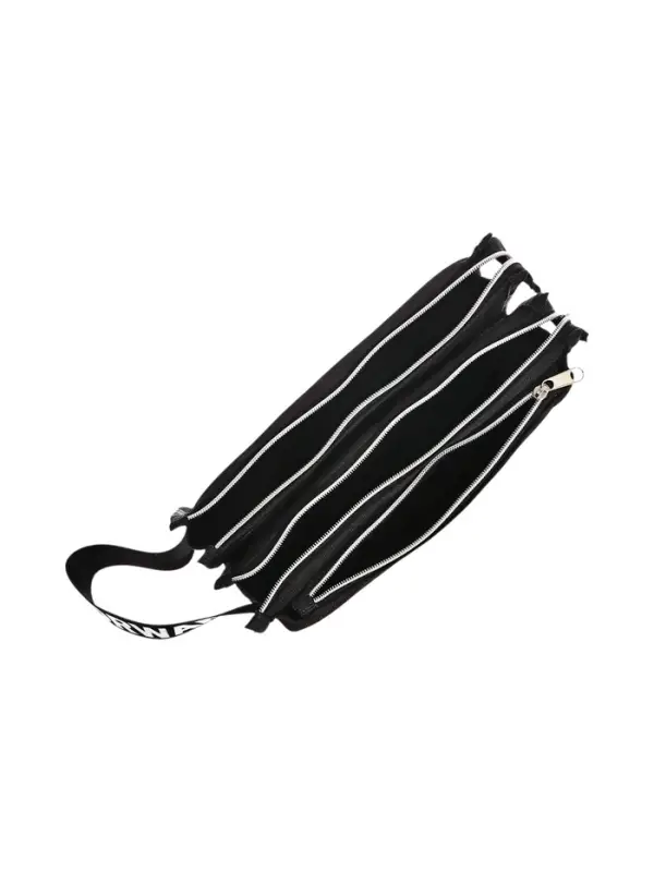 Пенал мягкий, 2 отделения и наружный карман 100&times;210&times;75 мм, объёмный, deVENTE Moving Forward. Black, с ручкой, вставки из экокожи